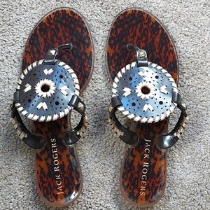 Jack Rogers Georgica Jelly Tortoise Print Size 6